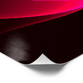 Modern kleurrijk bloemig Abstract kunstpatroon #06 Perfect Poster (Hoek)