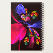 Modern kleurrijk bloemig Abstract kunstpatroon #06 Planner (Achterkant)