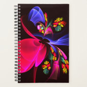 Modern kleurrijk bloemig Abstract kunstpatroon #06 Planner (Voorkant)