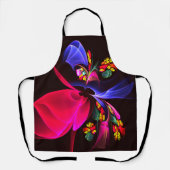 Modern kleurrijk bloemig Abstract kunstpatroon #06 Schort (Voorkant)