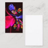 Modern kleurrijk bloemig Abstract kunstpatroon #06 Visitekaartje (Voorkant / Achterkant)