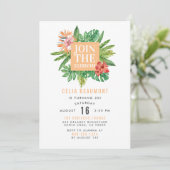 Modern kleurrijk botanisch tropisch verjaardagsfee kaart (Staand voorkant)