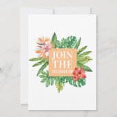 Modern kleurrijk botanisch tropisch verjaardagsfee kaart (Achterkant)