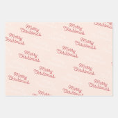 Modern kleurrijk Checkerboard kerstscript Inpakpapier Vel (Voorkant 2)