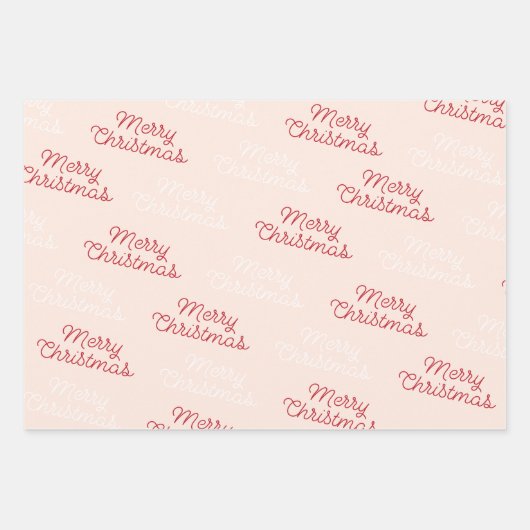 Modern kleurrijk Checkerboard kerstscript Inpakpapier Vel (Voorkant 2)