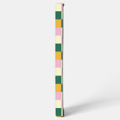 Modern kleurrijk dambord samsung galaxy hoesje (Linkerkant)