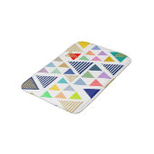 Modern kleurrijk driehoekspatroon badmat (Gekanteld)
