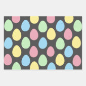 Modern kleurrijk eierpatroon paaspapier inpakpapier vel (Voorkant 3)