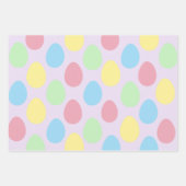 Modern kleurrijk eierpatroon paaspapier inpakpapier vel (Voorkant 2)