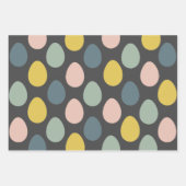 Modern kleurrijk eierpatroon paaspapier inpakpapier vel (Voorkant 3)