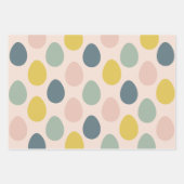 Modern kleurrijk eierpatroon paaspapier inpakpapier vel (Voorkant 2)