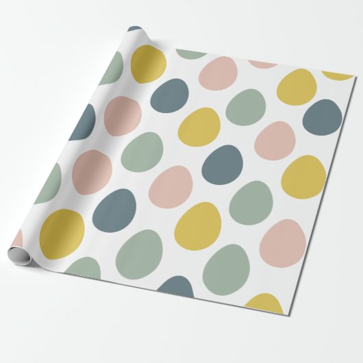 Modern kleurrijk eierpatroon | Paspoortrooster Pa Cadeaupapier (Uitgerold)