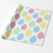 Modern kleurrijk eierpatroon | Snellere wrapping Cadeaupapier (Uitgerold)