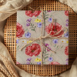Modern kleurrijk en beige Wildflower Patroon Inpakpapier Vel<br><div class="desc">Kleurrijke elementen van de wilde bloem,  gerangschikt in een geheel patroon. Origineel kunstwerk van de waterverf van de studio. Geweldig voor bruiloften,  verjaardagen,  verjaardagen en meer. Bekijk andere objecten in dit unieke collectie voor bruiloft.</div>