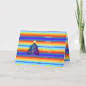 Modern kleurrijk en helder feestdagen kaart (Achterkant)