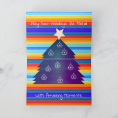 Modern kleurrijk en helder feestdagen kaart (Binnen)