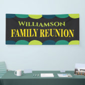 Modern kleurrijk familie reünie evenement spandoek (Beurs)