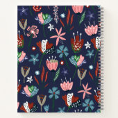 Modern kleurrijk faux glitter patroon notitieboek (Achterkant)