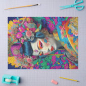 Modern Kleurrijk Geisha Decoupage Tissue Papier (Craft)