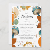 Modern kleurrijk geometrisch paddenstoel Baby show Kaart (Voorkant)