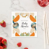 Modern kleurrijk geometrisch paddenstoel Baby show Servet (Insitu)