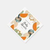 Modern kleurrijk geometrisch paddenstoel Baby show Servet (Hoek)