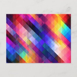 Modern kleurrijk geometrisch patroon briefkaart