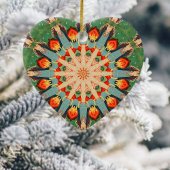 Modern kleurrijk gepersonaliseerd kerstornament keramisch ornament