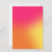 Modern kleurrijk Gradient Photo Afstuderen Aankondiging (Achterkant)