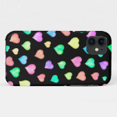 Modern kleurrijk hartpatroon Case-Mate iPhone case (Achterkant (horizontaal))