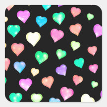 Modern kleurrijk hartpatroon