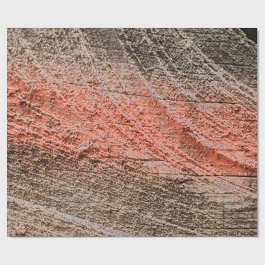 Modern Kleurrijk Houten Ontwerp Cadeaupapier (Vlak)