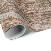 Modern Kleurrijk Houten Ontwerp Cadeaupapier (Rol Hoek)