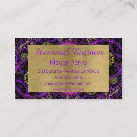 Modern kleurrijk industrieel Visitekaartje (Achterkant)