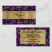 Modern kleurrijk industrieel Visitekaartje (Voorkant / Achterkant)