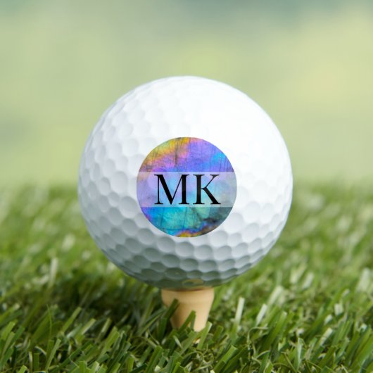 Modern Kleurrijk Initiaal Monogram Golfballen (Insitu Shirt)
