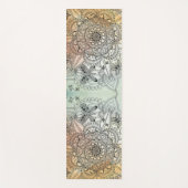 Modern kleurrijk Intricate Mandala Butterfly Yogamat (Voorkant)