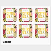 Modern kleurrijk kaars product label met foto (Vel)