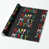 Modern & Kleurrijk Kerst Inpakpapier (Uitgerold)