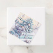 Modern kleurrijk kerstthema bedankjes labels (In situ)