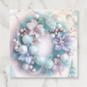 Modern kleurrijk kerstthema bedankjes labels (Achterkant)