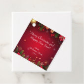 Modern kleurrijk kerstthema bedankjes labels (In situ)