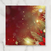 Modern kleurrijk kerstthema bedankjes labels (Achterkant)