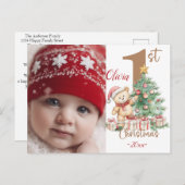 Modern kleurrijk kerstthema briefkaart (Voorkant / Achterkant)