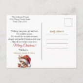 Modern kleurrijk kerstthema briefkaart (Achterkant)