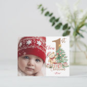 Modern kleurrijk kerstthema briefkaart (Staand voorkant)