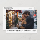 Modern kleurrijk kerstthema briefkaart (Voorkant / Achterkant)