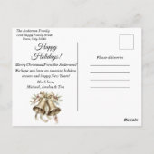 Modern kleurrijk kerstthema briefkaart (Achterkant)