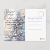 Modern kleurrijk kerstthema briefkaart (Achterkant)