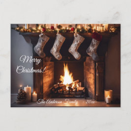 Modern kleurrijk kerstthema briefkaart